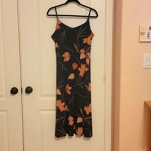 LOFT rayon/spandex sundress in navy blue, sz 10